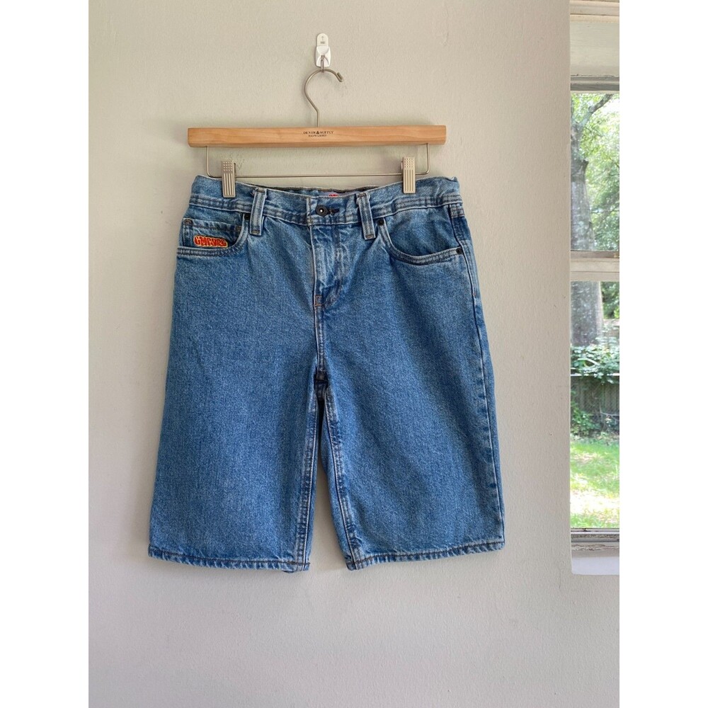 Vintage Empyre Baggy Jean Shorts Womens 26 Blue Skate Relax Denim Streetwear Y2K